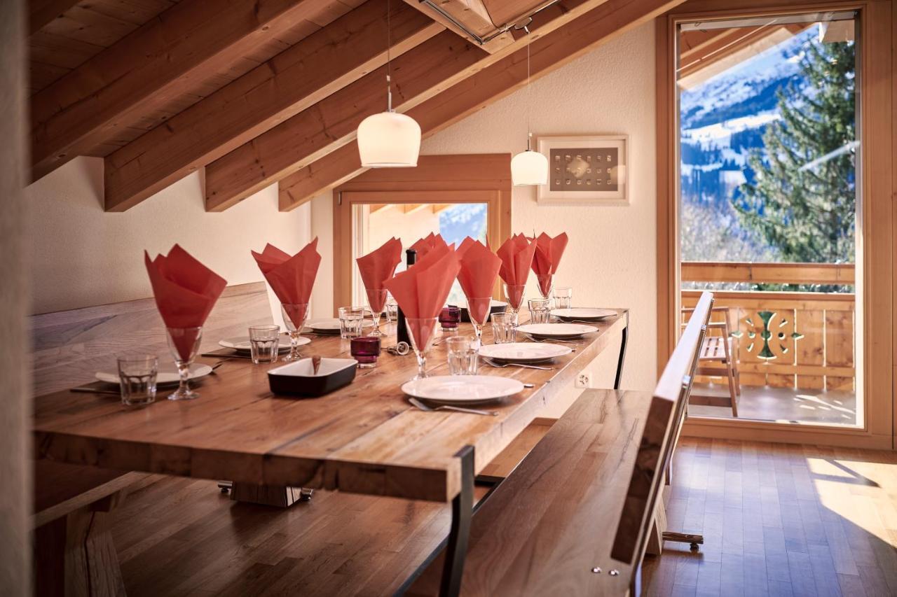 Chalet Bergfrieden Penthouse Wengen Exterior photo