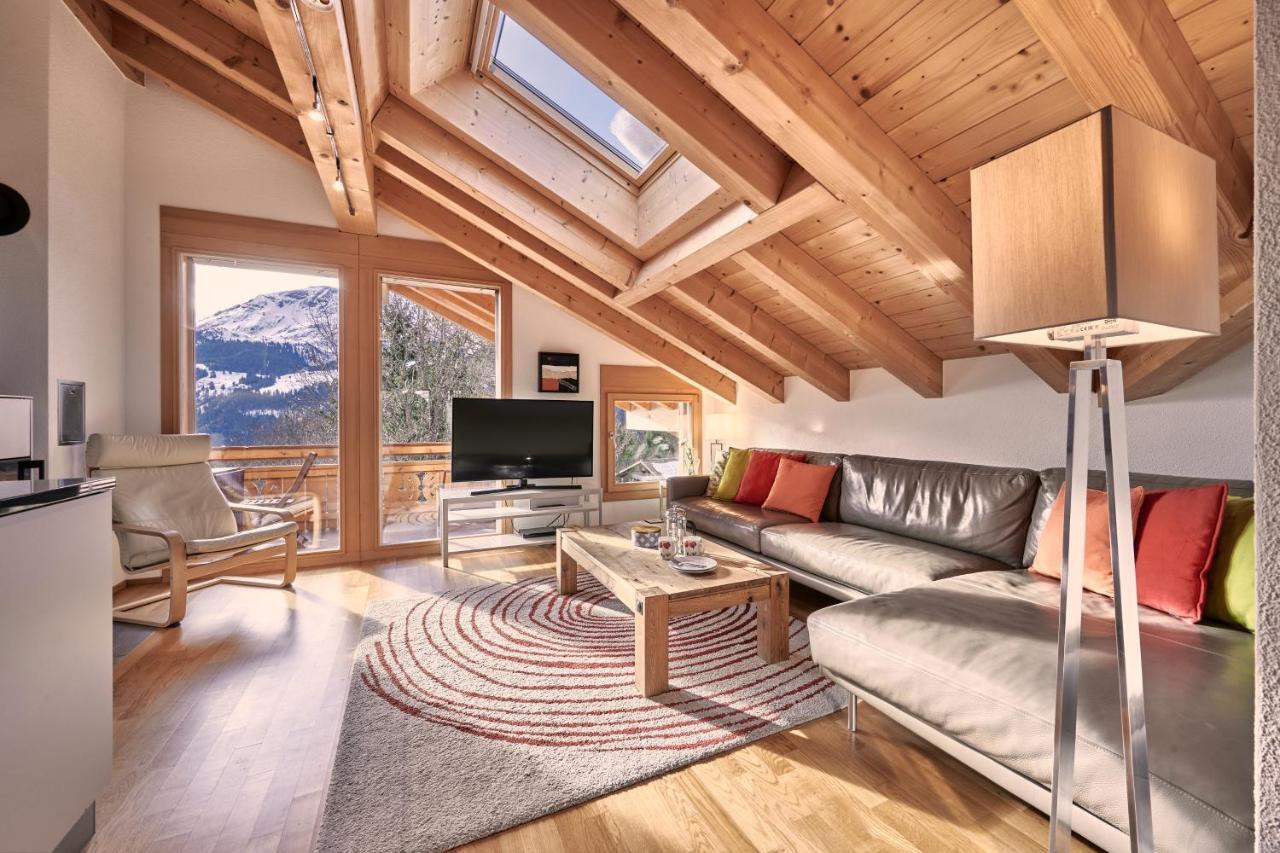 Chalet Bergfrieden Penthouse Wengen Exterior photo