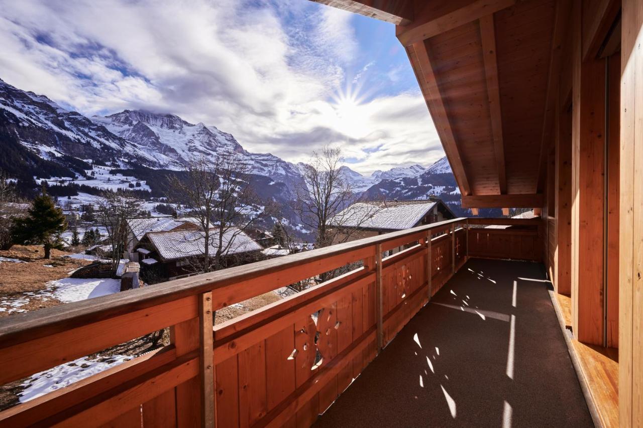 Chalet Bergfrieden Penthouse Wengen Exterior photo