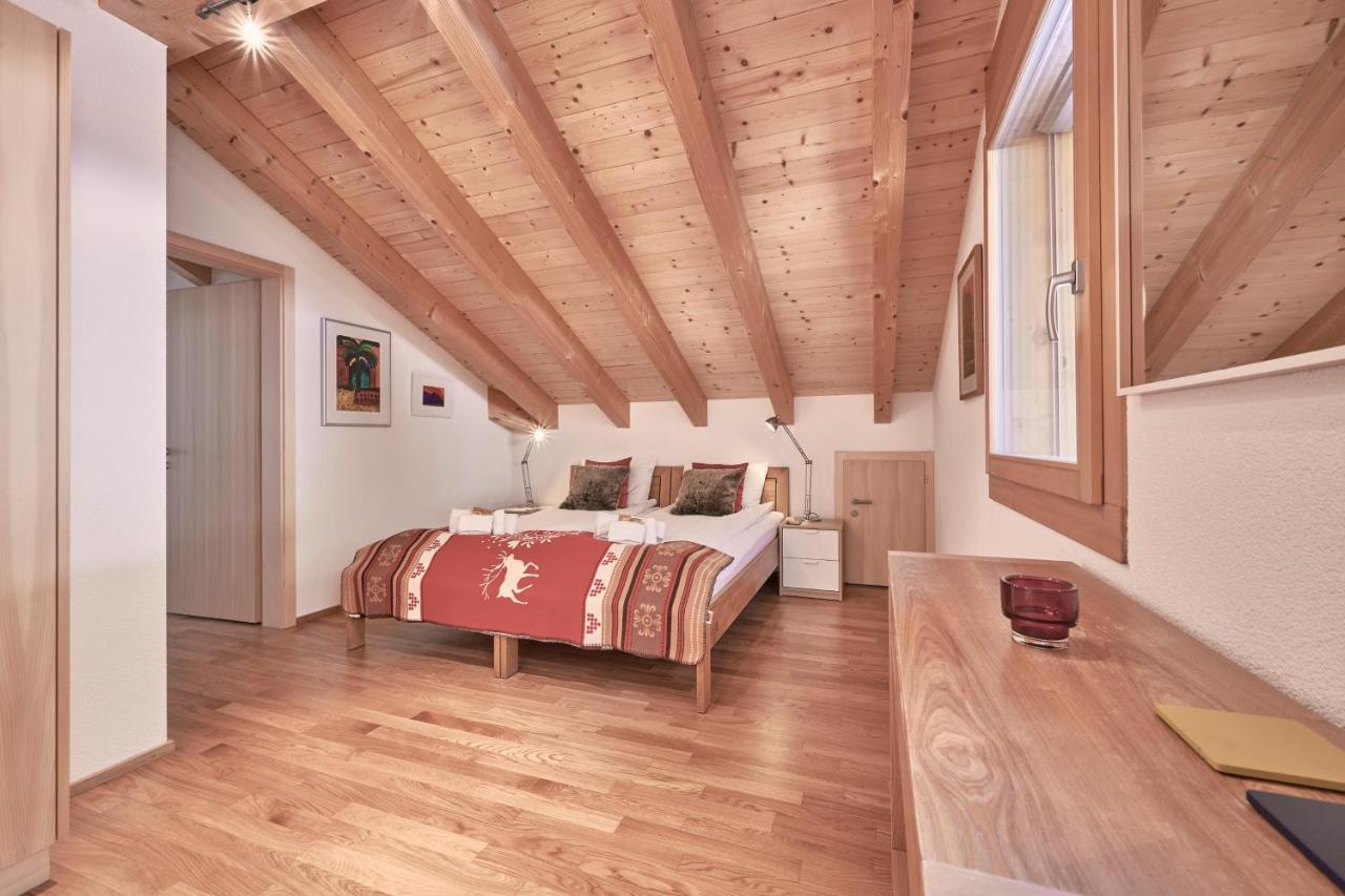 Chalet Bergfrieden Penthouse Wengen Exterior photo