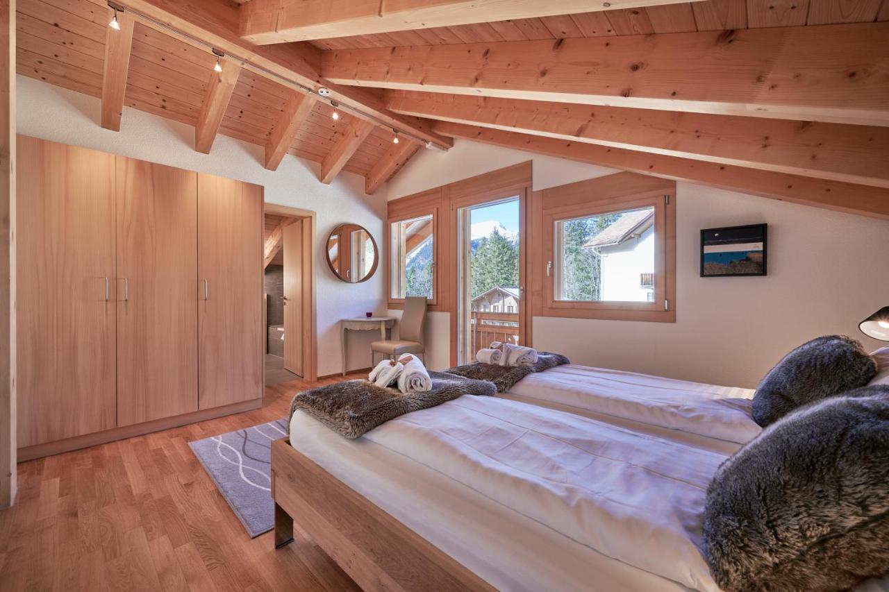 Chalet Bergfrieden Penthouse Wengen Exterior photo