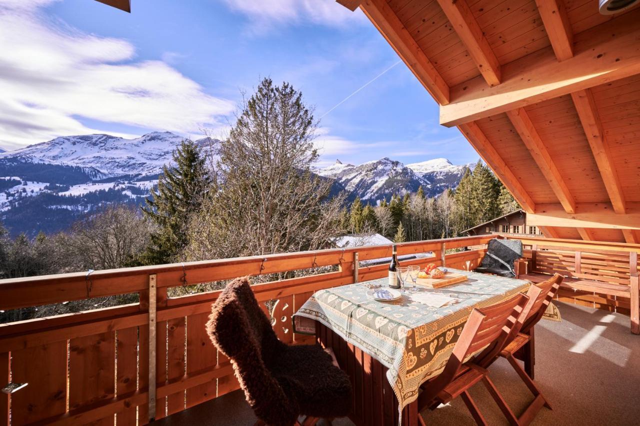 Chalet Bergfrieden Penthouse Wengen Exterior photo